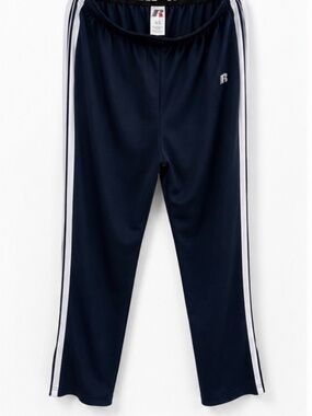 Russell Athletic Power360 Track Pants – Men's Large (36–38) Navy with White Side